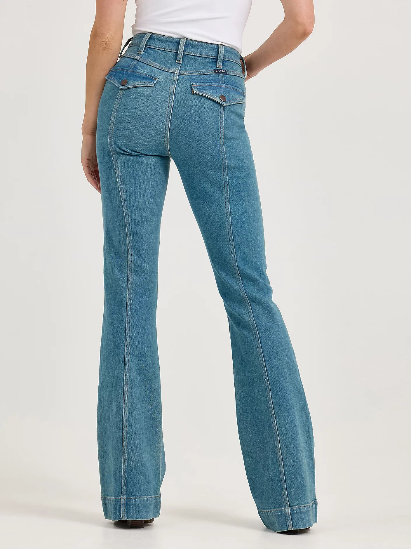 Wrangler High Rise Pintuck Trousers- Bailey