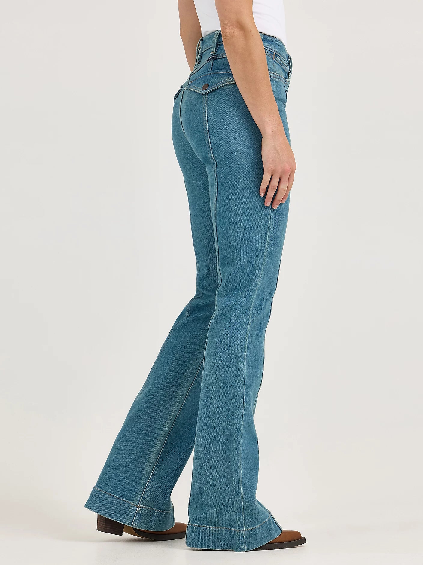 Wrangler High Rise Pintuck Trousers- Bailey