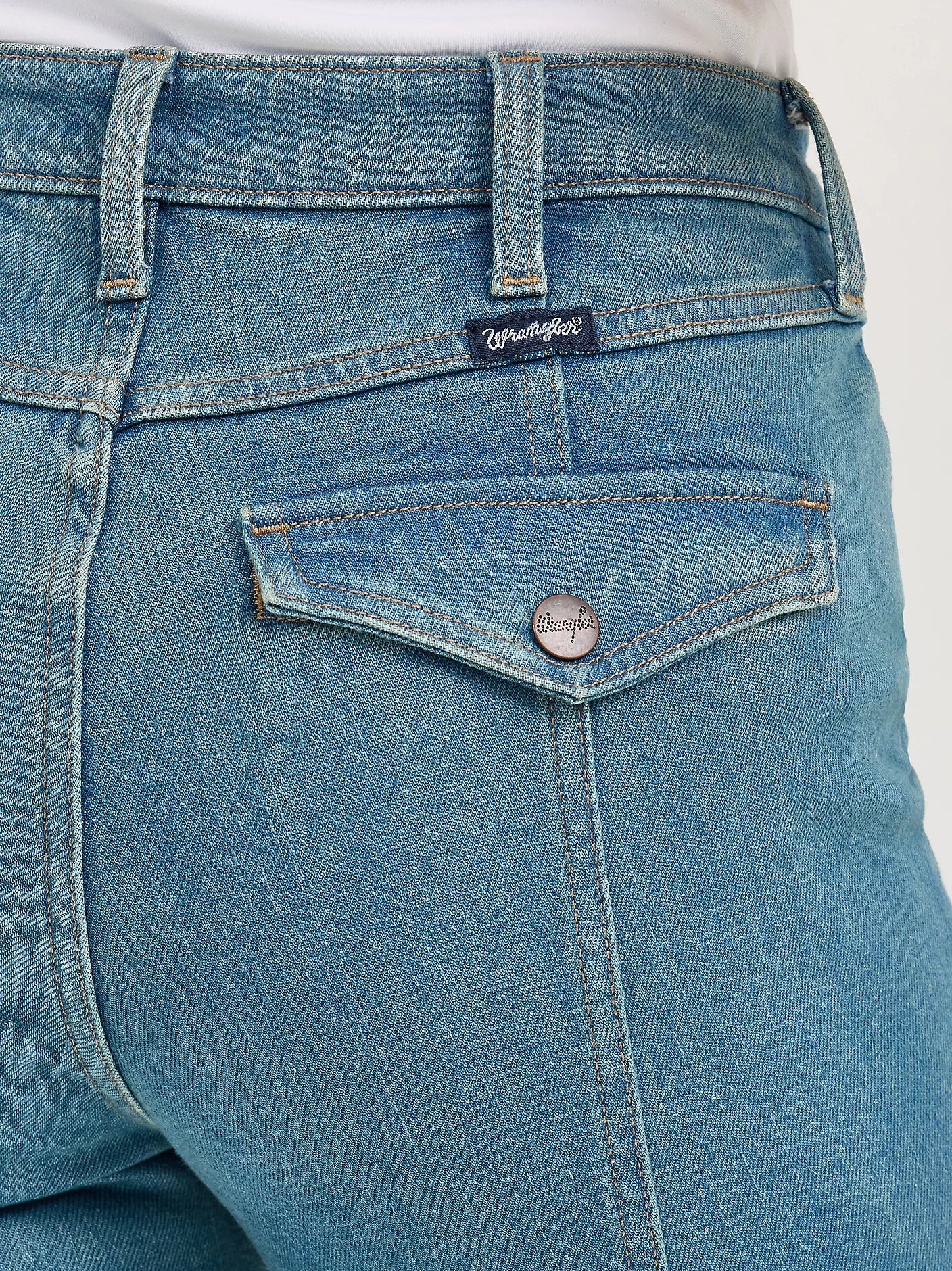 Wrangler High Rise Pintuck Trousers- Bailey