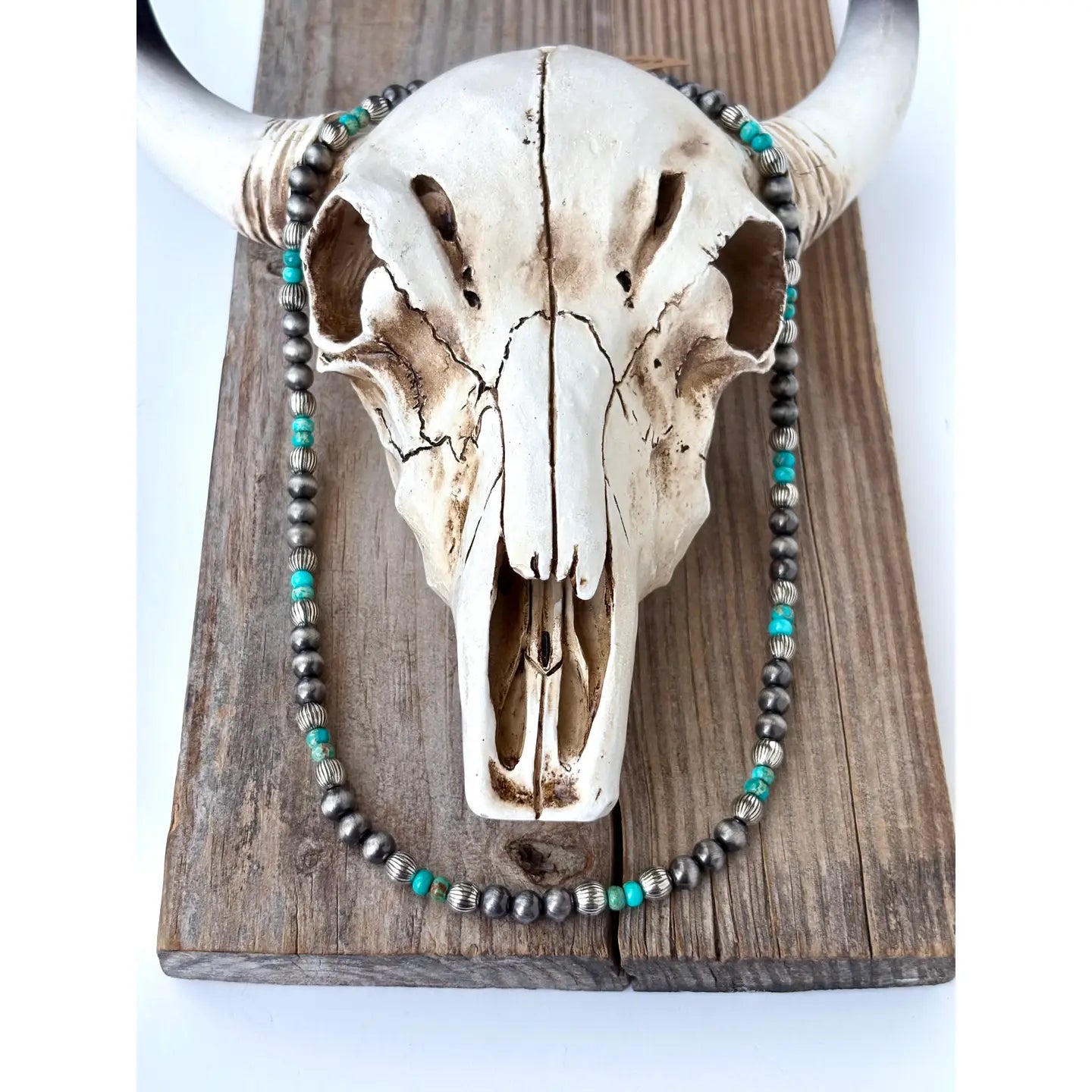 Navajo Pearl/ Stone Necklace- Turquoise