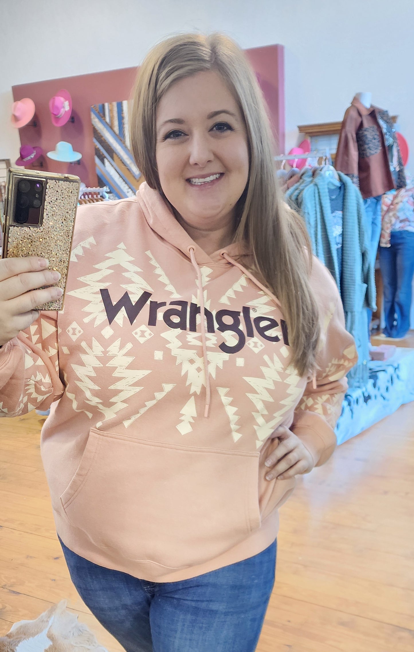 Pink Wrangler Hoodie