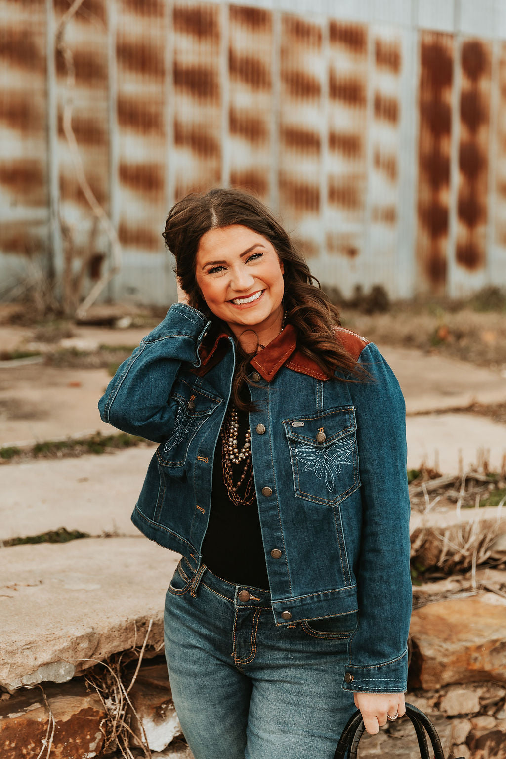 Denim Boot Stitch Jacket