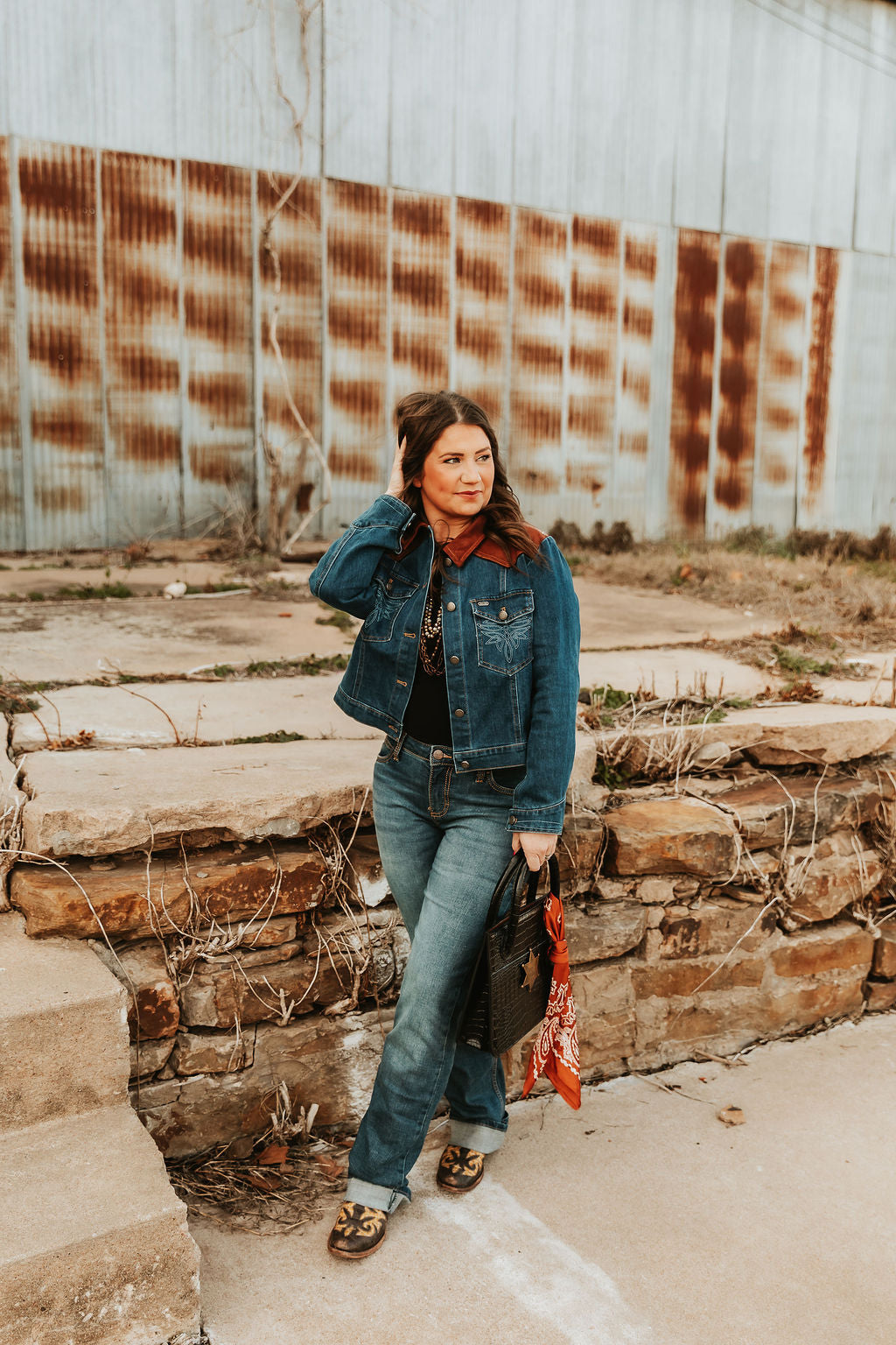 Denim Boot Stitch Jacket