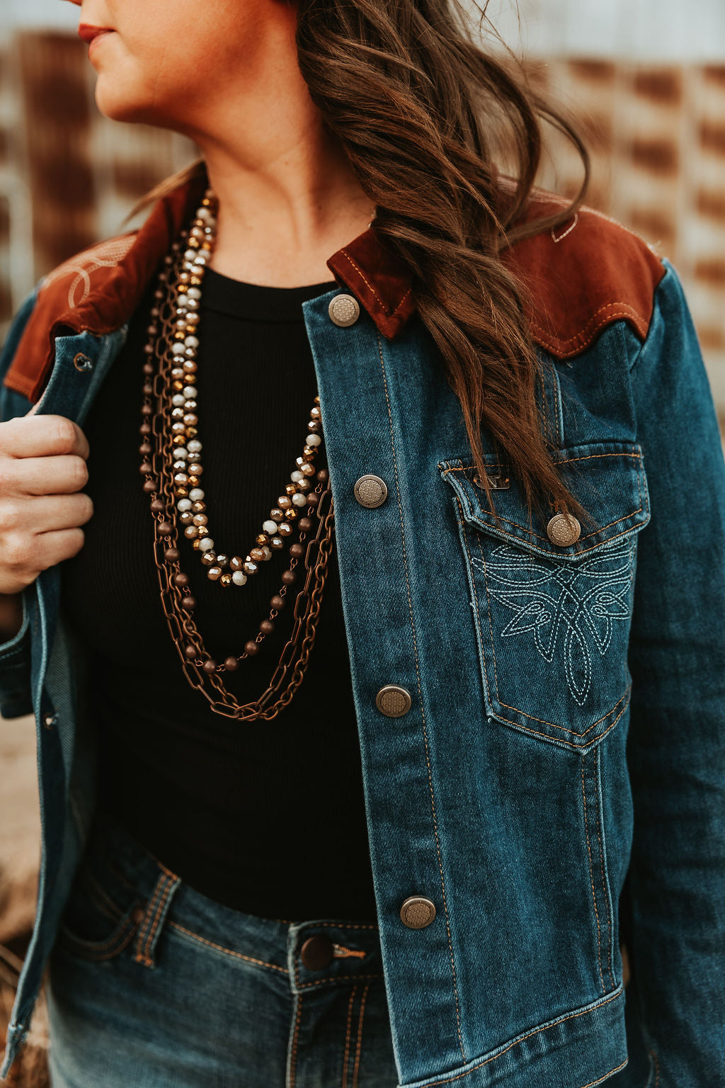 Denim Boot Stitch Jacket