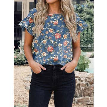 Sweet Summertime Blues Top