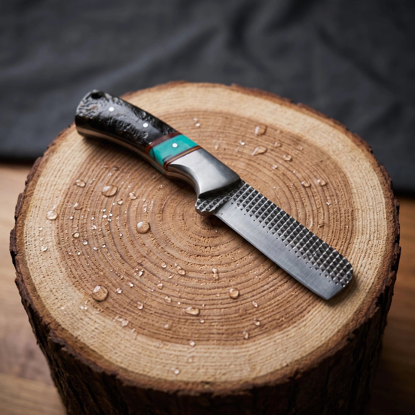 Sierra Turquoise Buffalo Horn Skinner