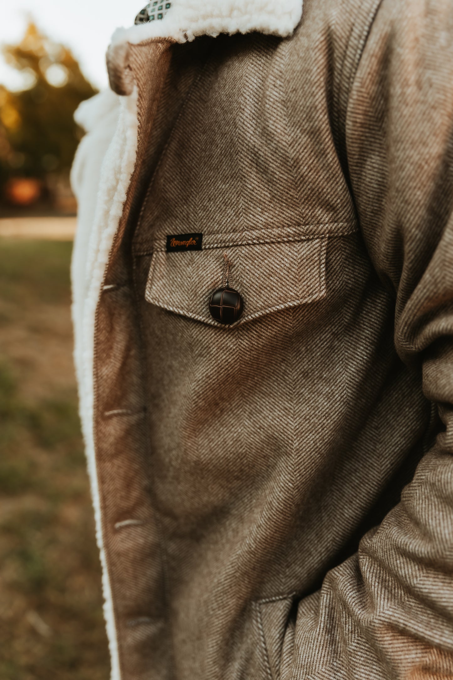 Cattleman's Tweed Sherpa Jacket - Neutral Brown