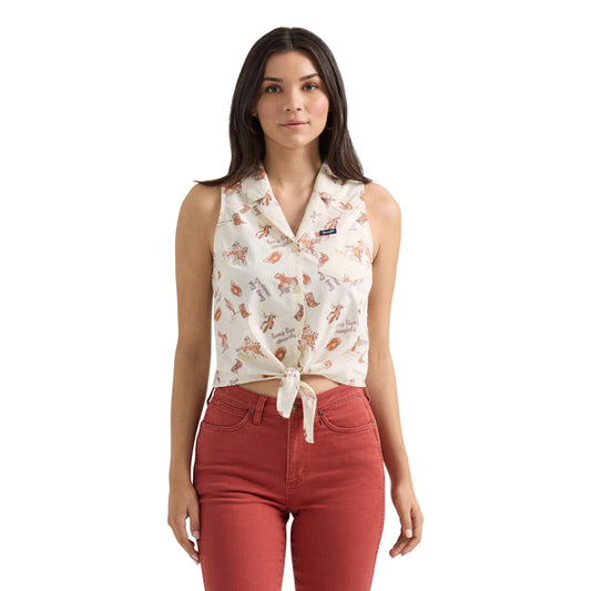 Sleeveless Punchy Top