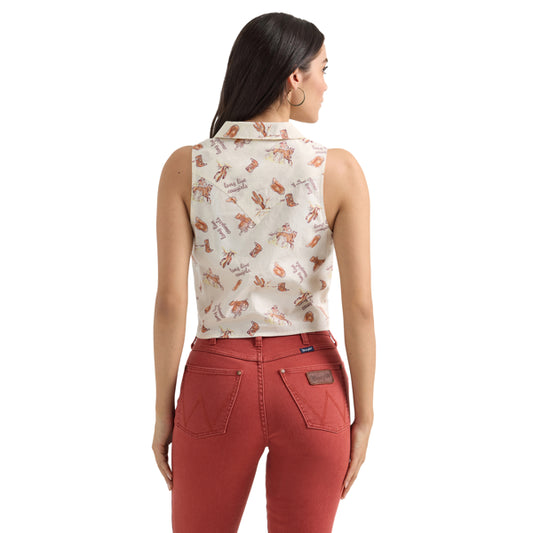 Sleeveless Punchy Top