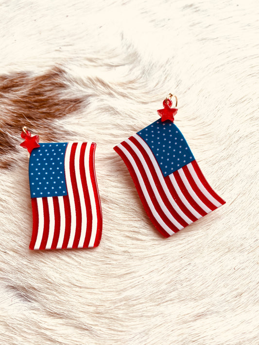 American Flag earrings