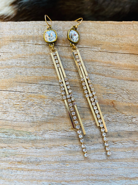 Rhinestone Dangle earrings