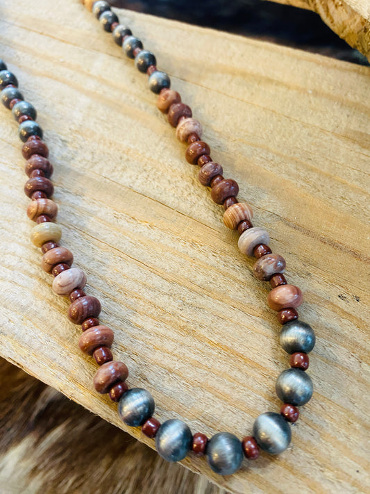 Mauve/navajo pearls