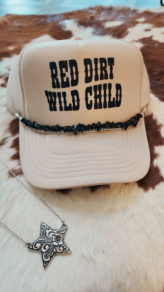 Red Dirt Trucker Hat- Tan