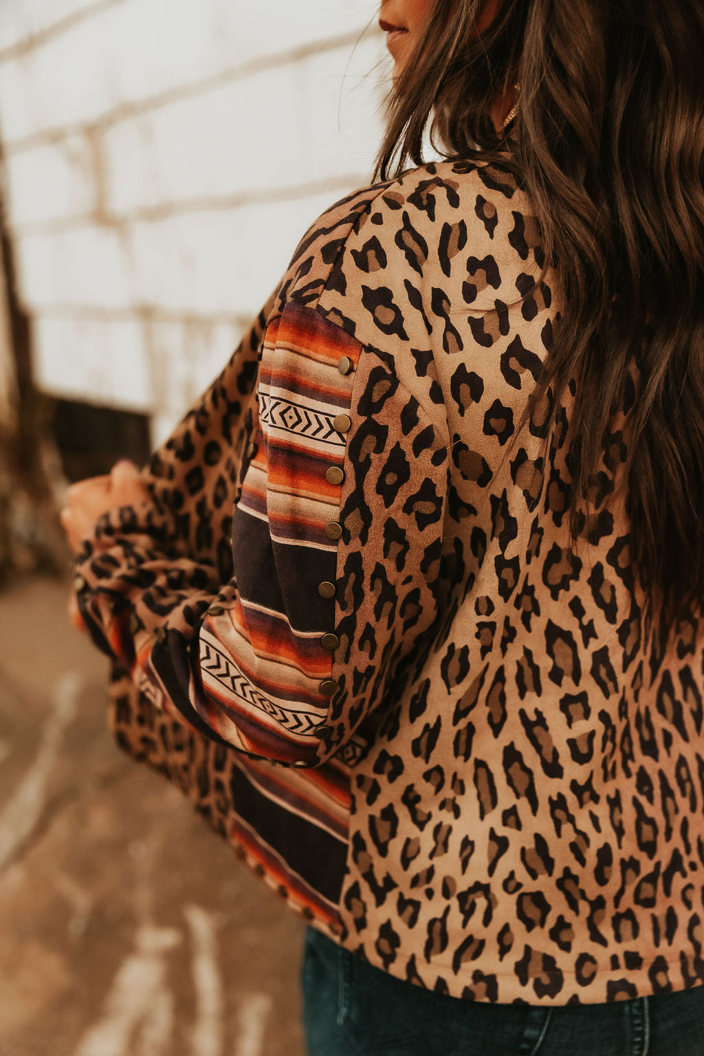 Cheetah/ serape jacket