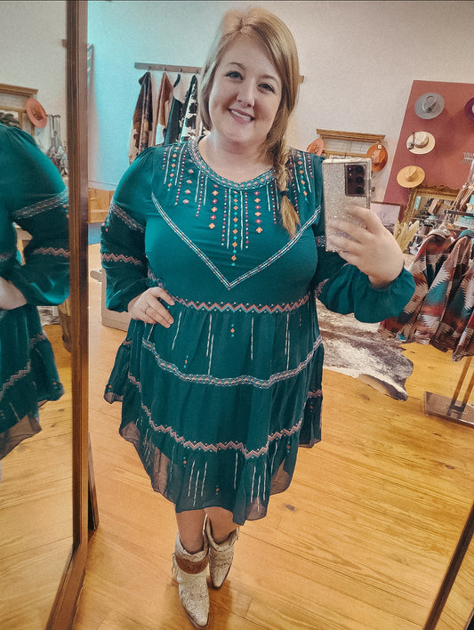 Hunter Green Dress