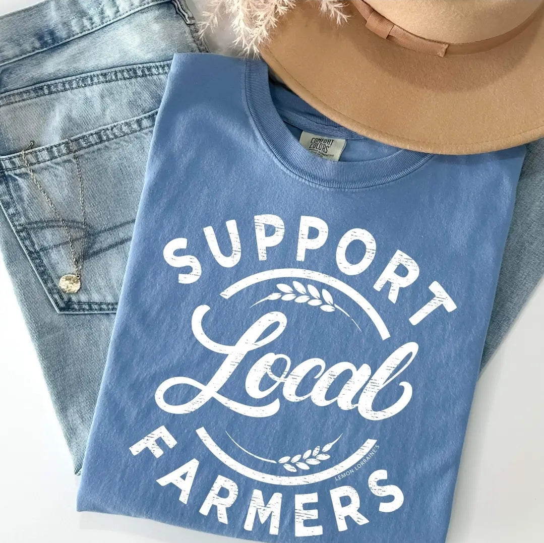 Support Local Farmer- Blue