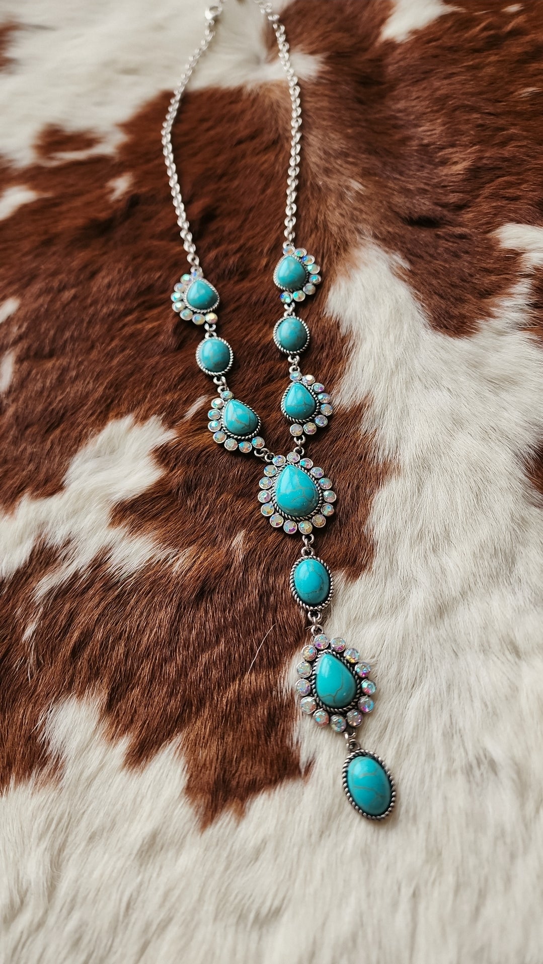 Turquoise Lariat Necklace