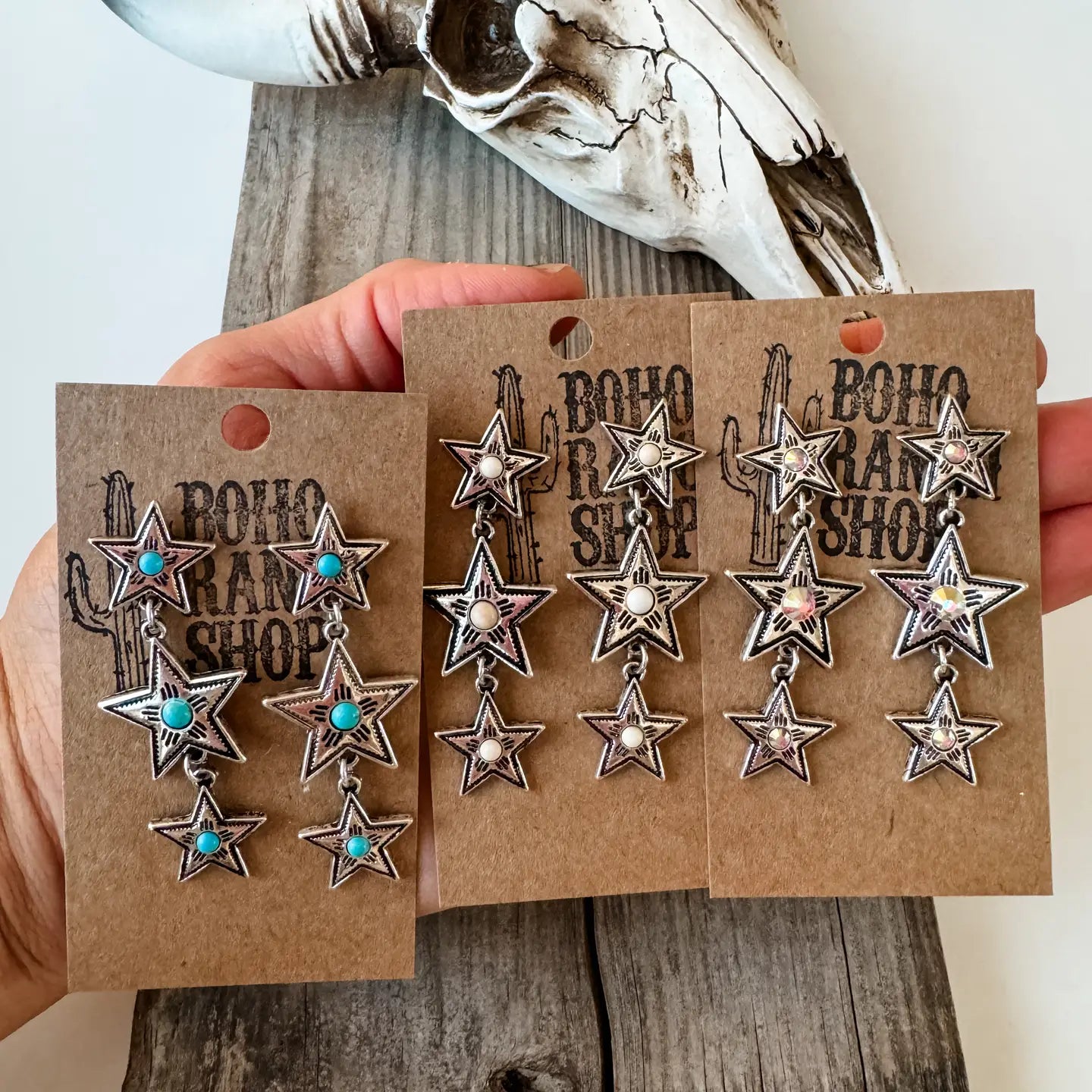 Dangle Star Earrings