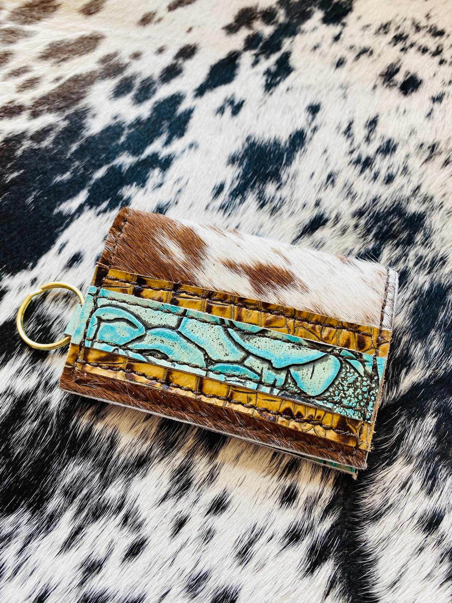 Cowhide card wallets