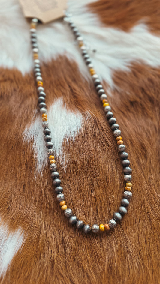 Navajo Pearls- Mustard Yellow