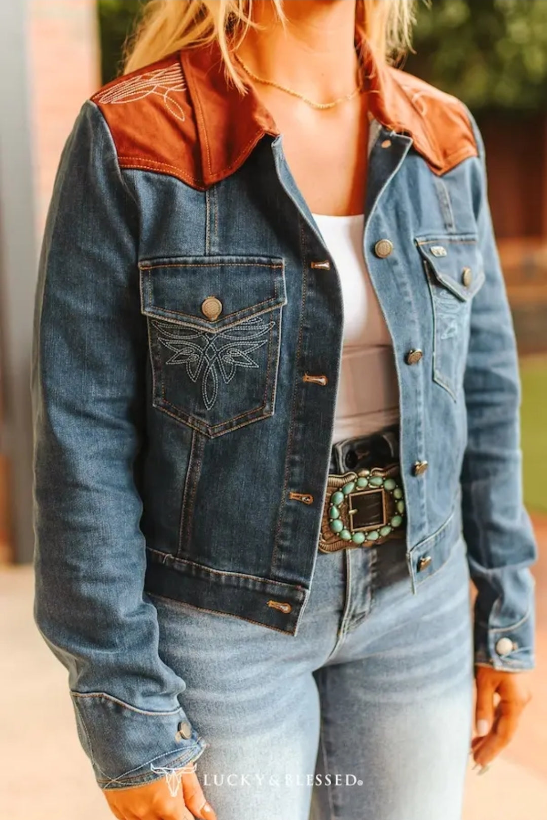 Denim Boot Stitch Jacket