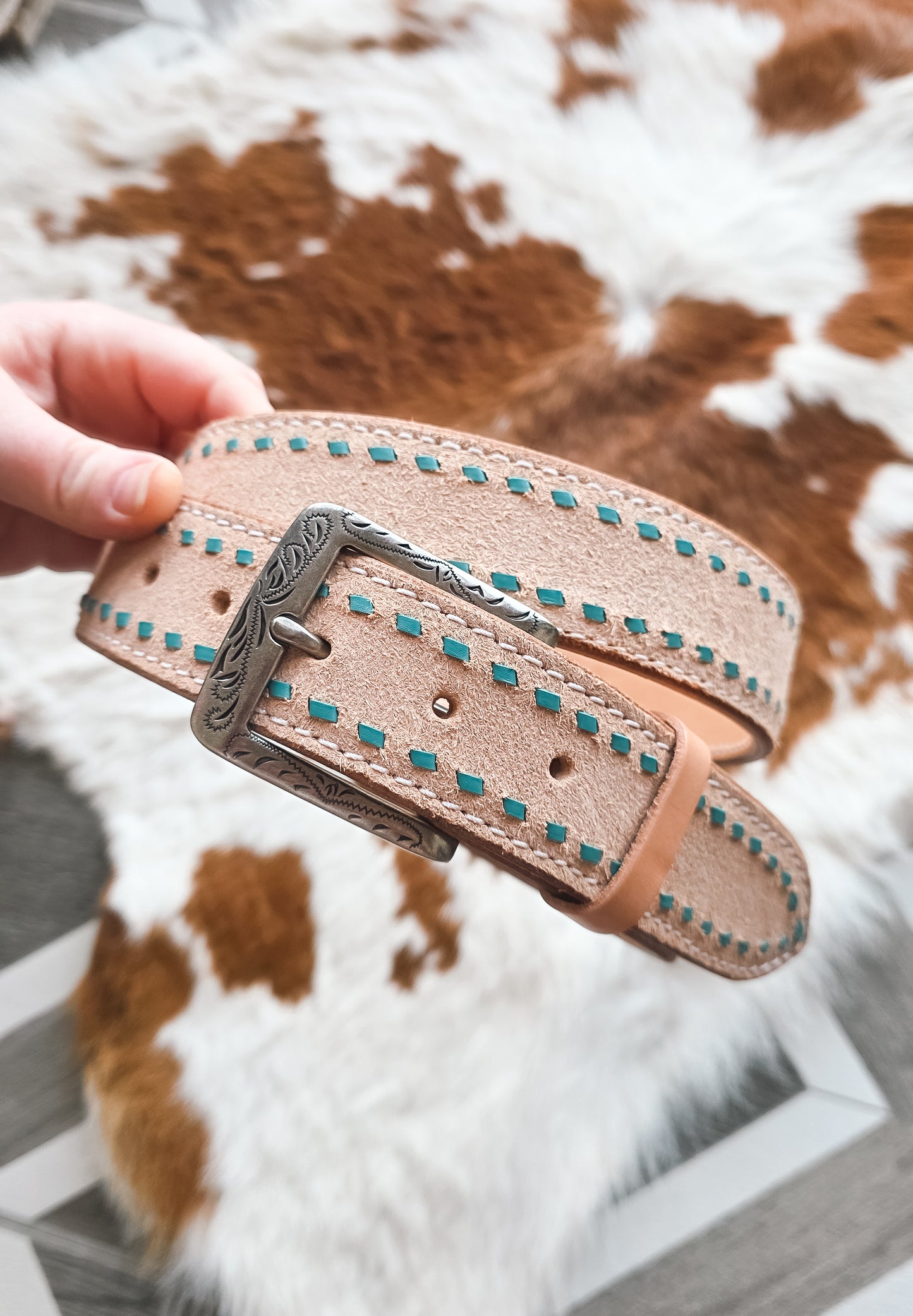 Rough out Buck stitch Belts