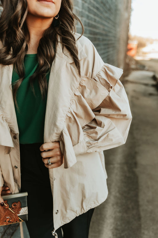 Latte Ruffle Jacket
