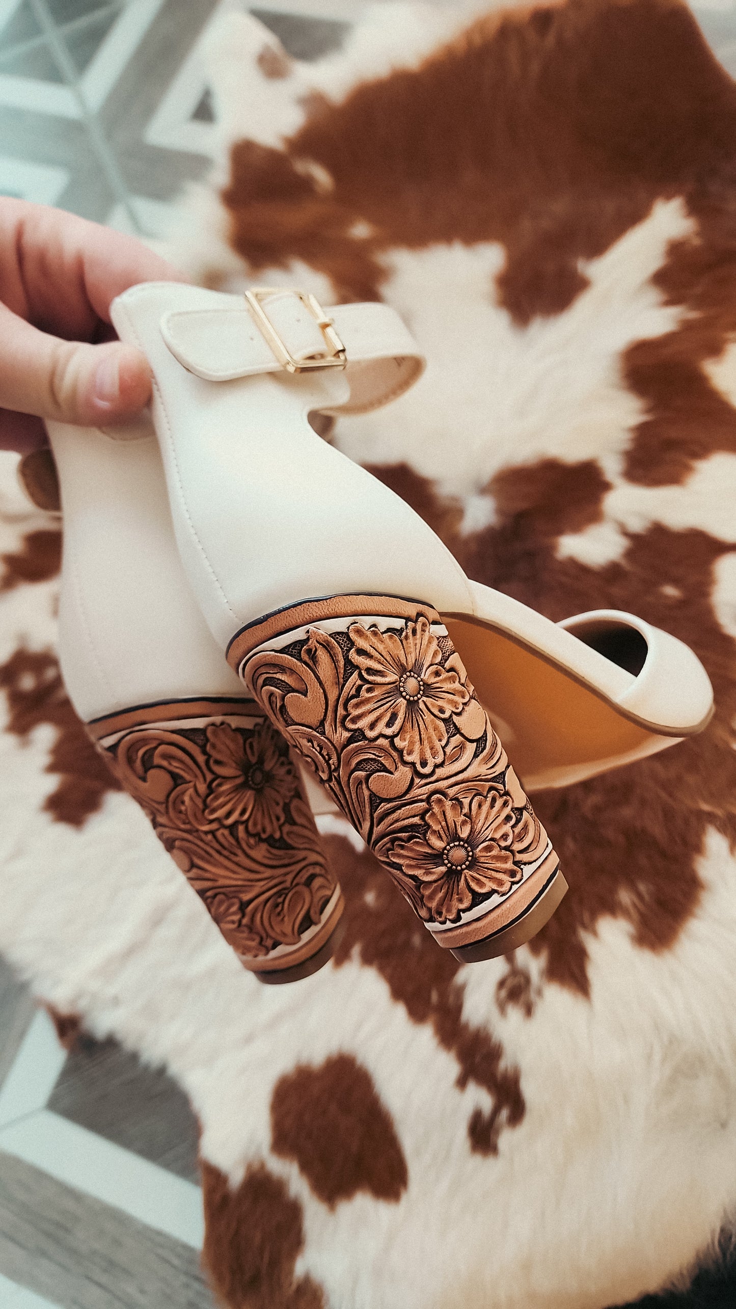 Tooled Heels- 4"