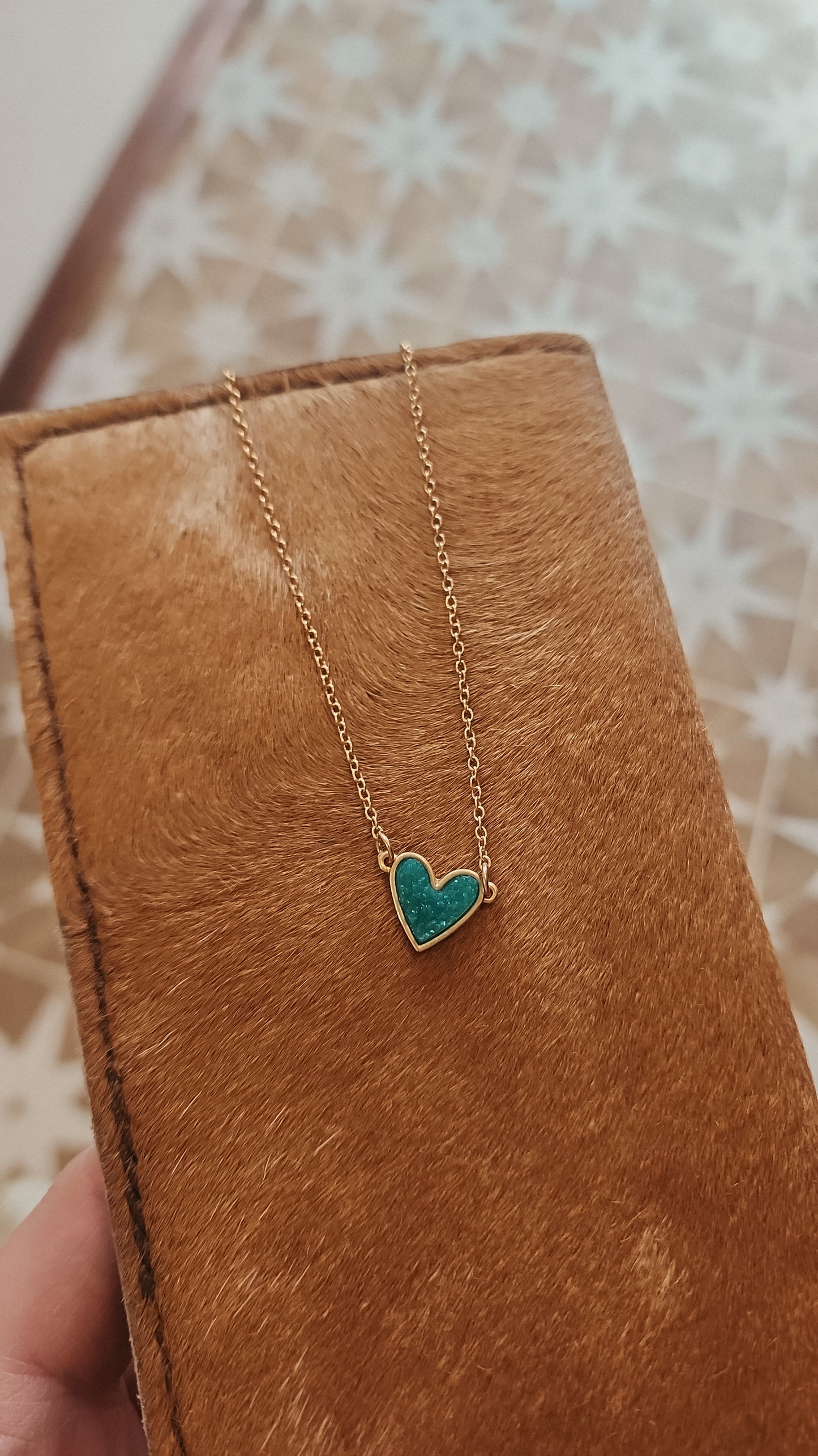 Druzy Heart Necklaces