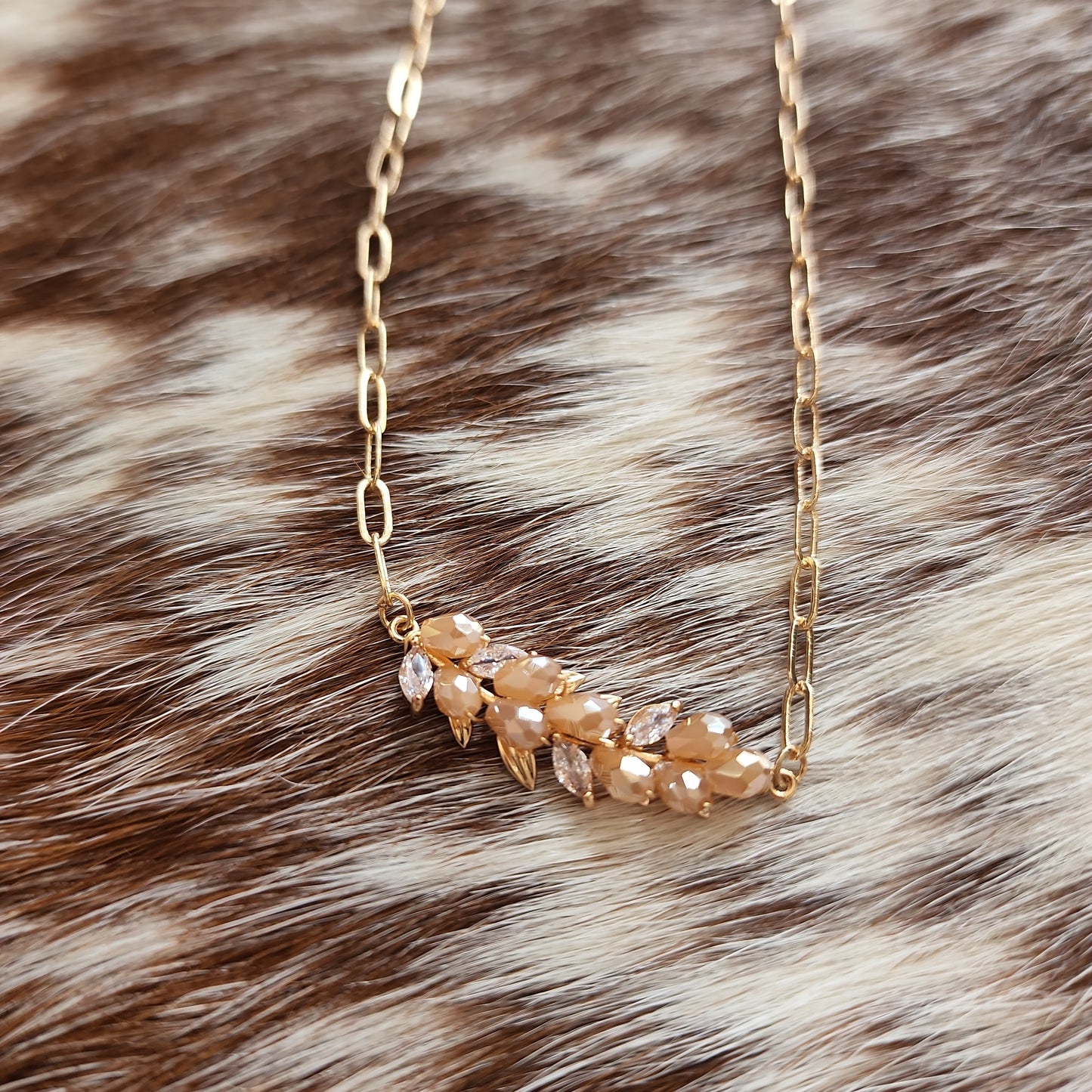 Golden Wheat Necklace