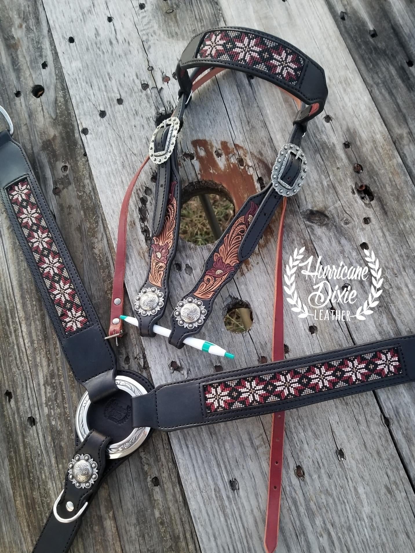 Black and Red Tack Set