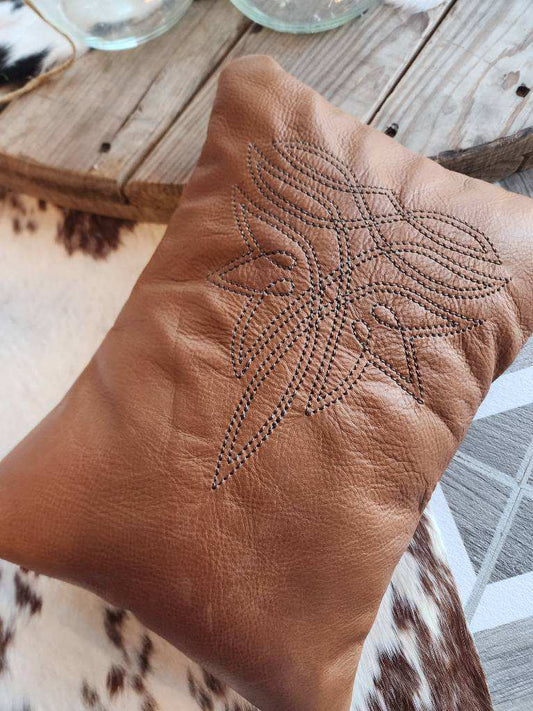 Boot stitched pillows